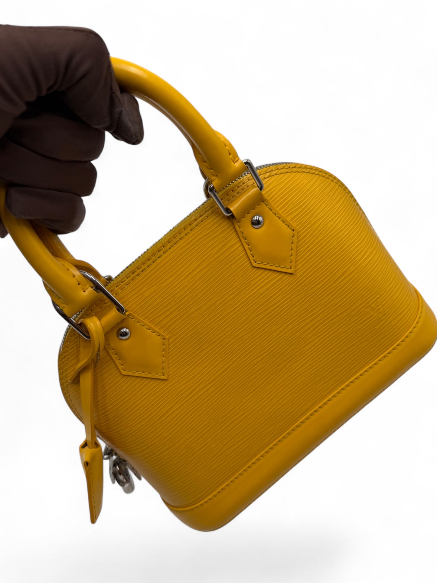 Louis Vuitton Alma Mini In Pelle Gialla