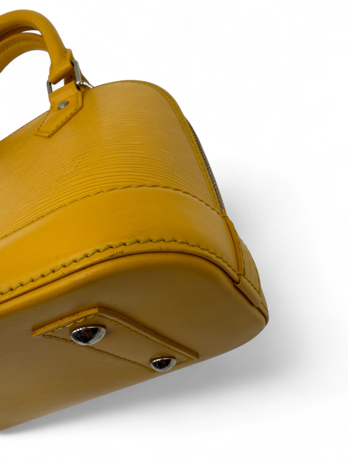 Louis Vuitton Alma Mini In Pelle Gialla