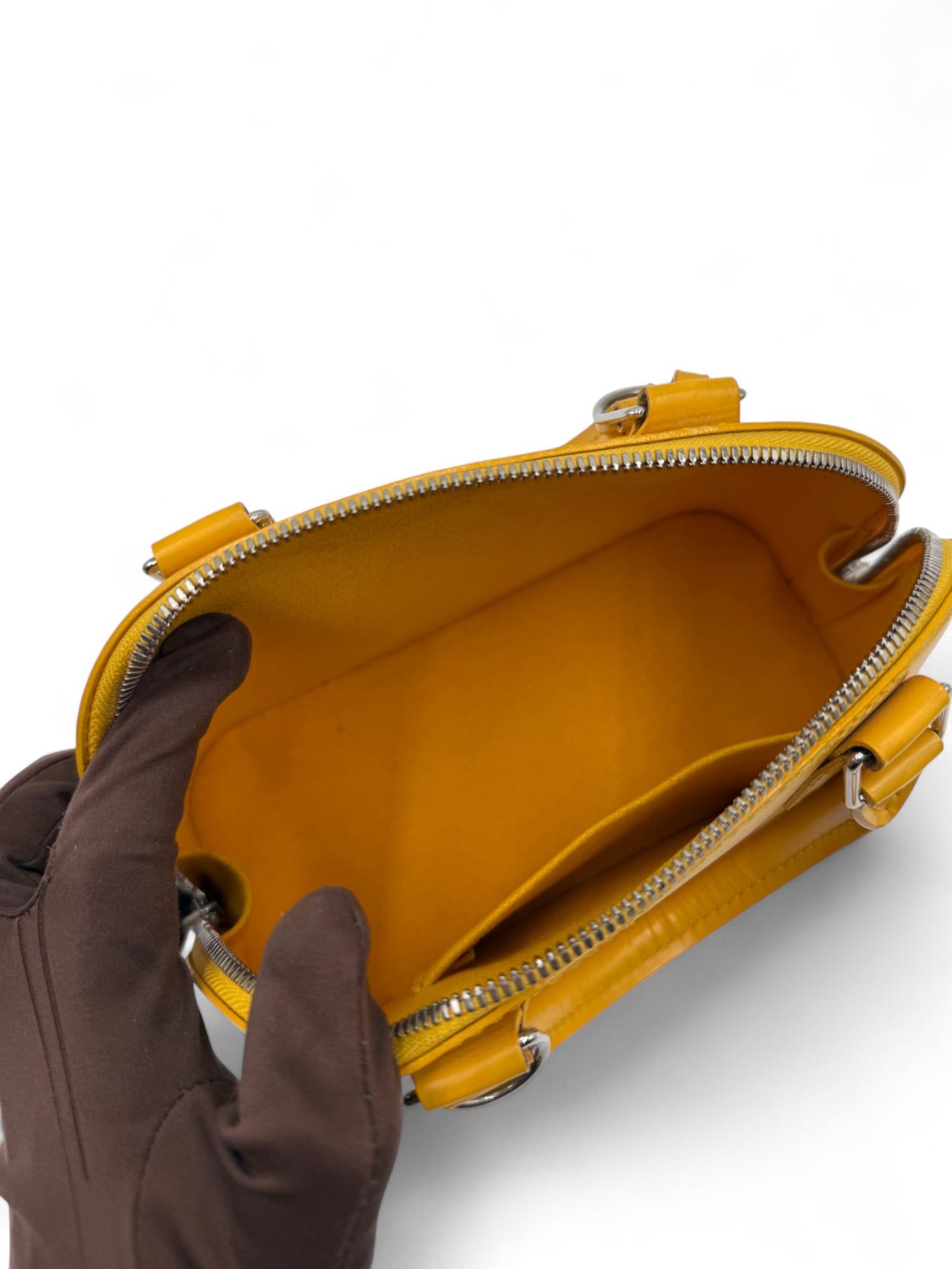 Louis Vuitton Alma Mini In Pelle Gialla