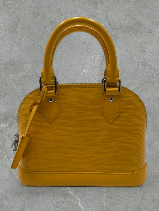 Louis Vuitton Alma Mini In Pelle Gialla