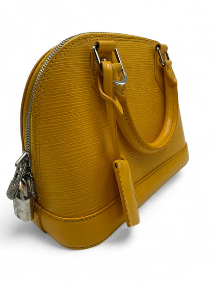 Louis Vuitton Alma Mini In Pelle Gialla