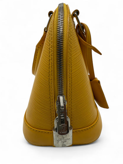 Louis Vuitton Alma Mini In Pelle Gialla